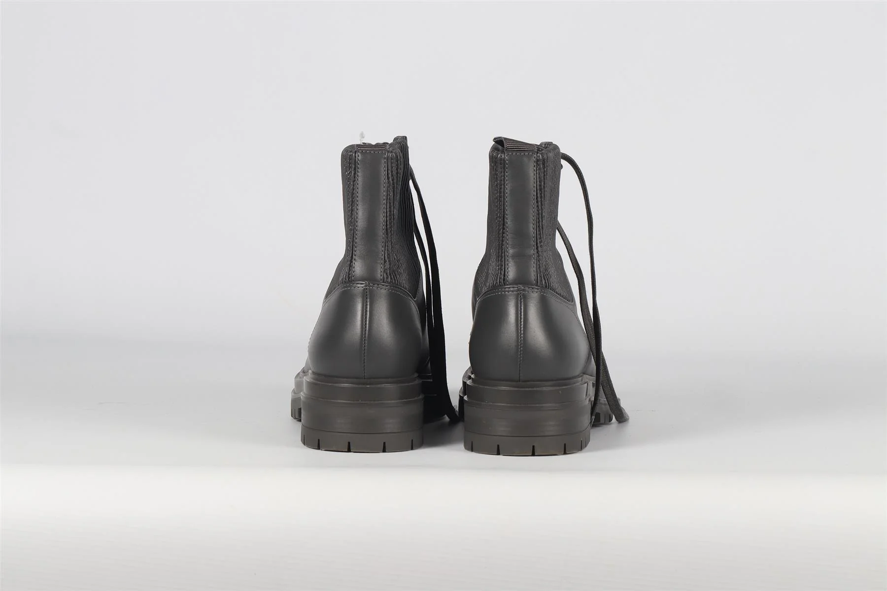 GIANVITO ROSSI GREY LEATHER ANKLE BOOTS EU 39 UK 6 US 9 - Image 4