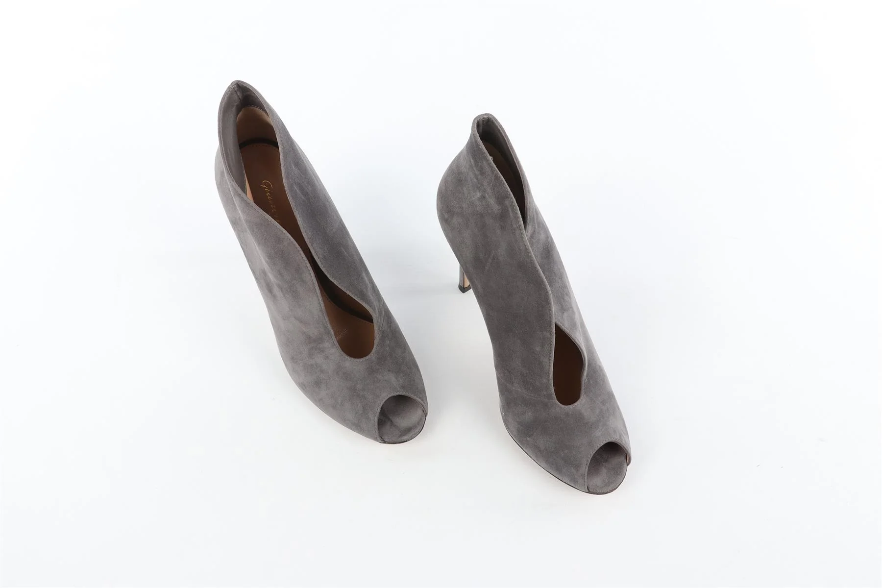 GIANVITO ROSSI GREY SUEDE ANKLE BOOTS EU 38 UK 5 US 8 - Image 5