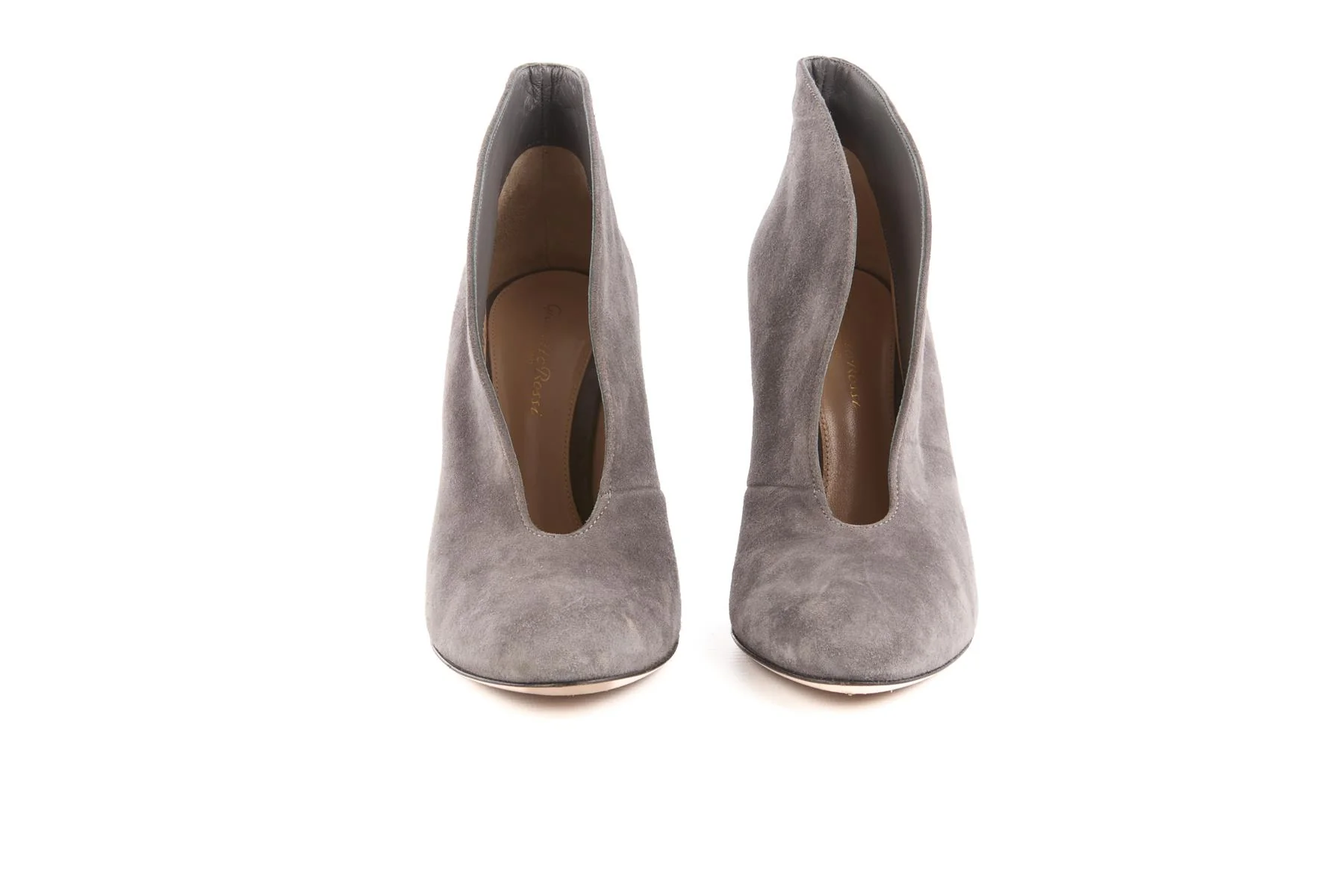 GIANVITO ROSSI GREY SUEDE ANKLE BOOTS EU 38 UK 5 US 8 - Image 3