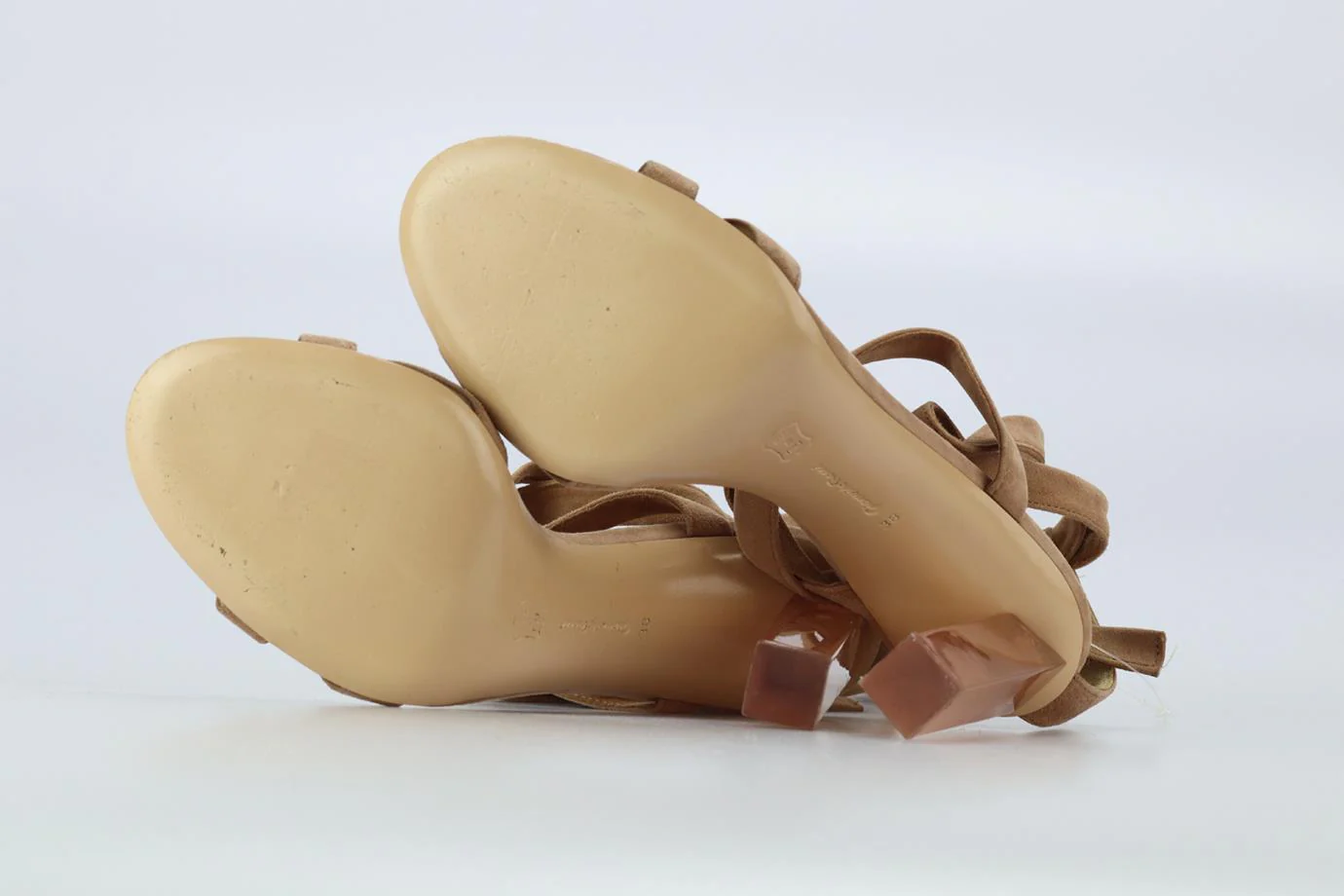 GIANVITO ROSSI LACE UP SUEDE SANDALS EU 38 UK 5 US 8 - Image 5