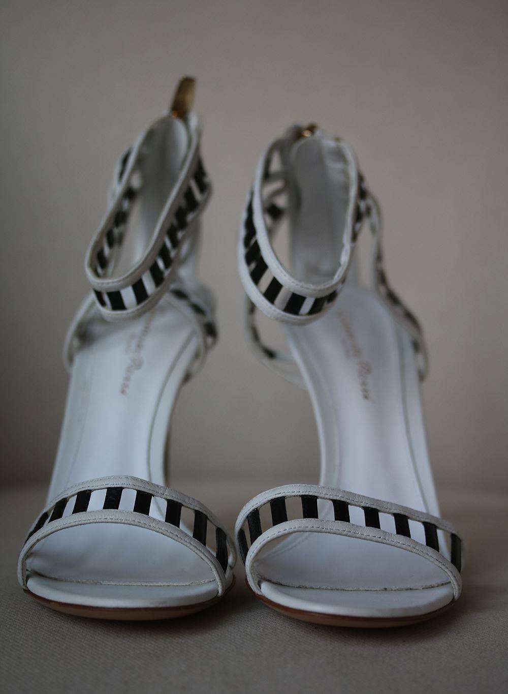 GIANVITO ROSSI LEATHER ANKLE STRAP SANDALS EU 38 UK 5 US 8 - Image 3
