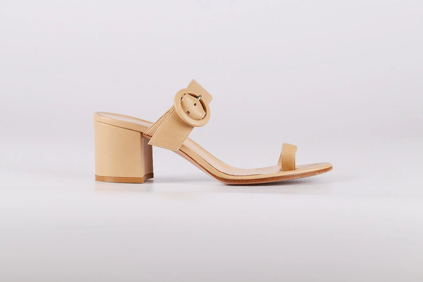 GIANVITO ROSSI LEATHER MULES EU 38 UK 5 US 8 - Image 2