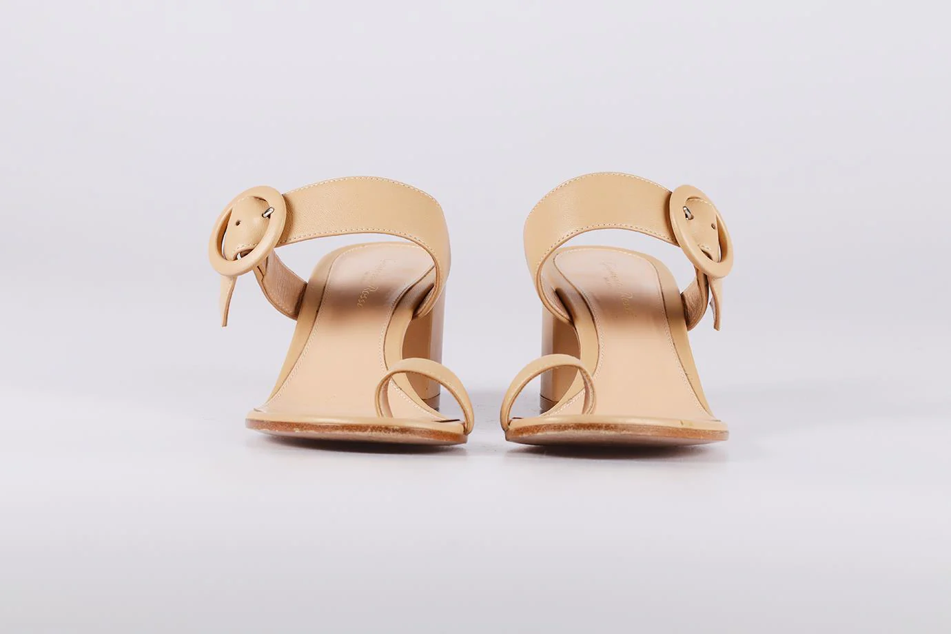 GIANVITO ROSSI LEATHER MULES EU 38 UK 5 US 8 - Image 3