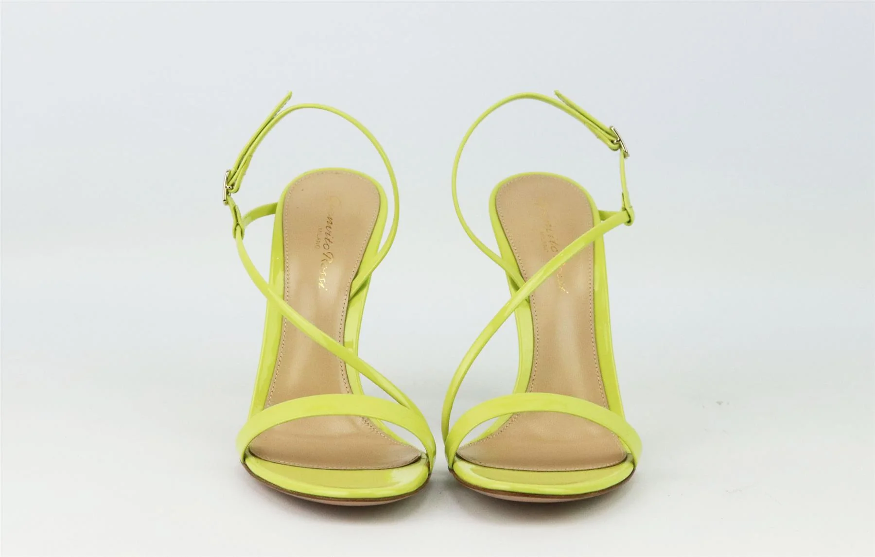 GIANVITO ROSSI MANHATTAN PATENT LEATHER SANDALS EU 38.5 UK 5.5 US 8.5 - Image 3