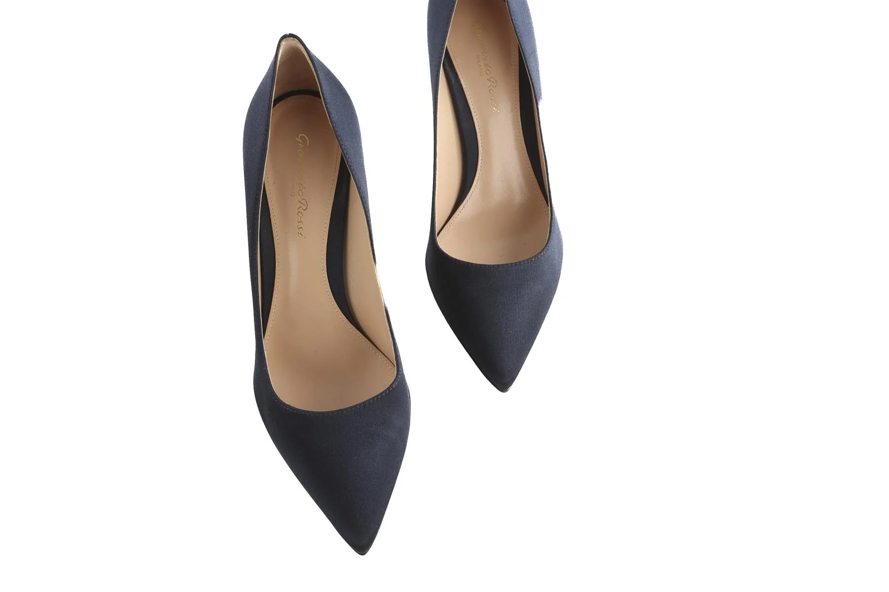 GIANVITO ROSSI NAVY SUEDE PUMPS EU 38 UK 5 US 8 - Image 4