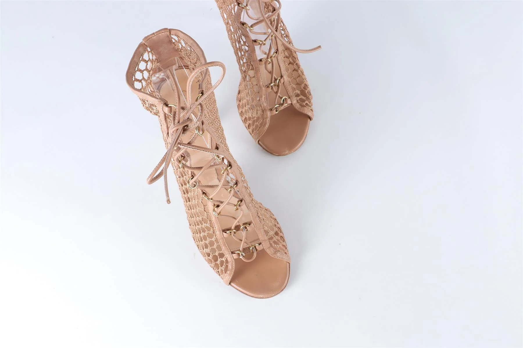 GIANVITO ROSSI PINK LEATHER SANDALS EU 38 UK 5 US 8 - Image 4