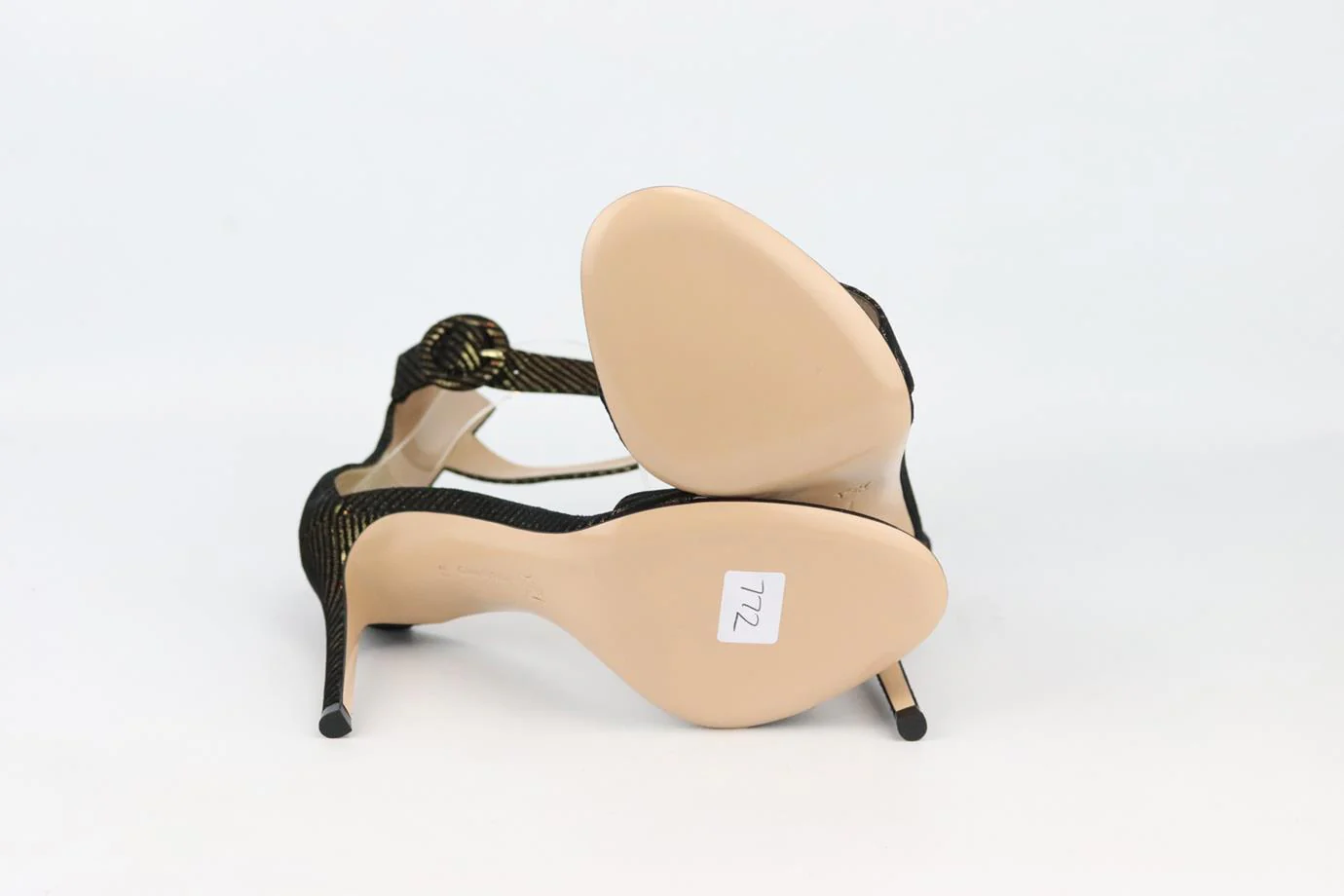GIANVITO ROSSI POROFINO METALLIC SUEDE SANDALS EU 38 UK 5 US 8 - Image 5
