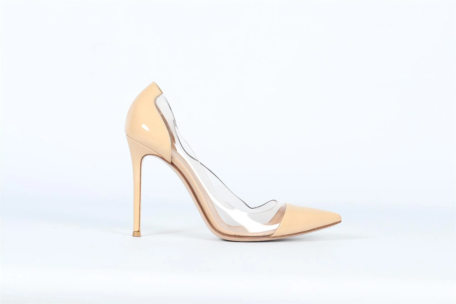 GIANVITO ROSSI PVC AND LEATHER PUMPS EU 39 UK 6 US 9 - Image 2