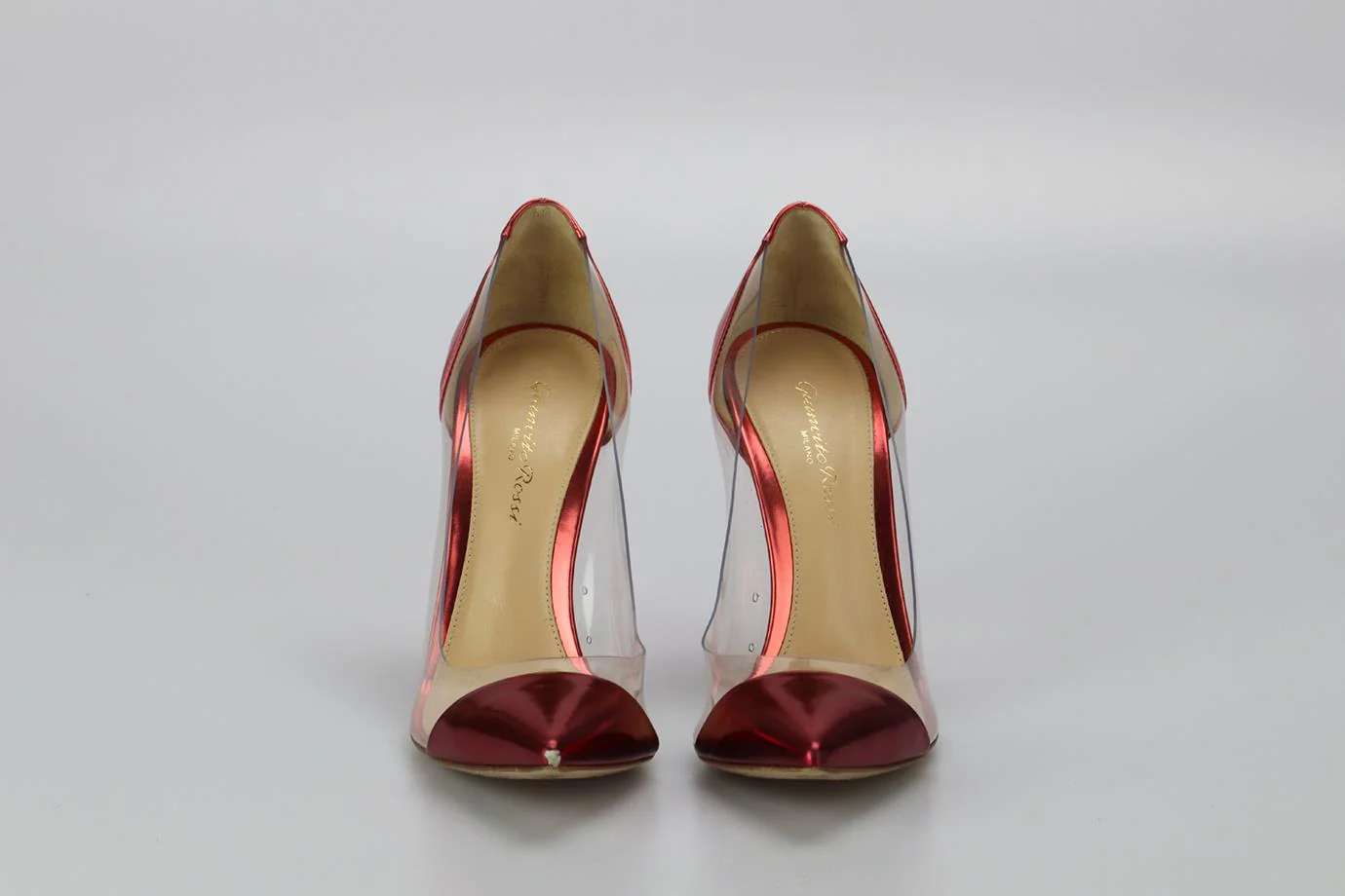 GIANVITO ROSSI PVC AND PATENT LEATHER PUMPS EU 37.5 UK 4.5 US 7.5 - Image 3