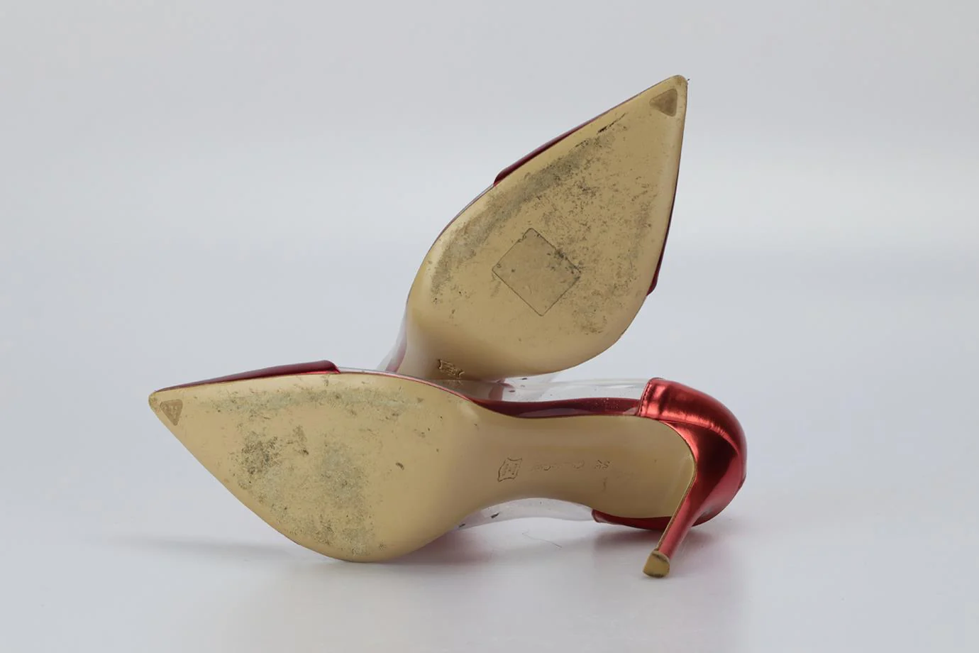GIANVITO ROSSI PVC AND PATENT LEATHER PUMPS EU 37.5 UK 4.5 US 7.5 - Image 5