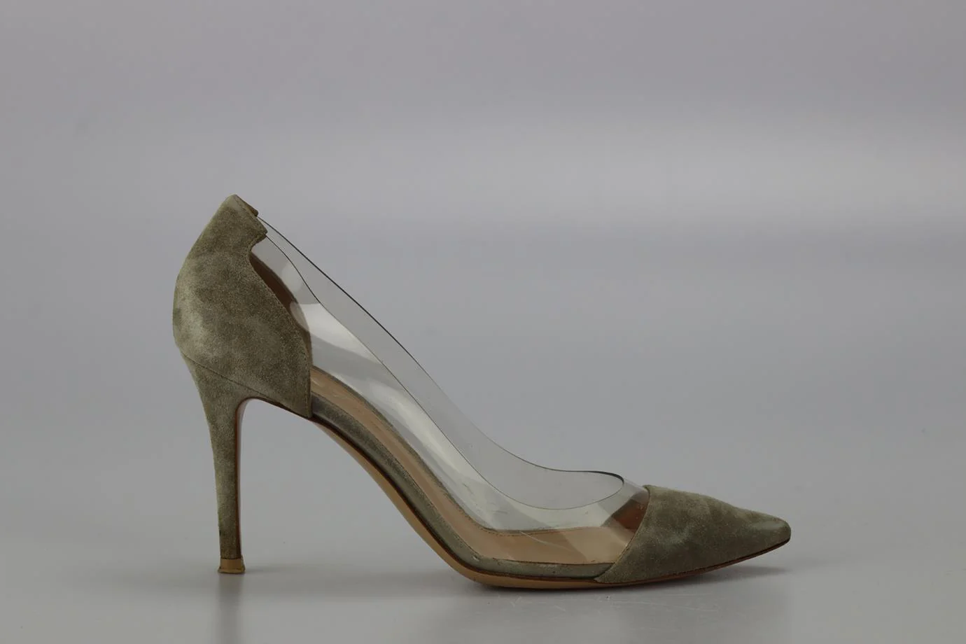 GIANVITO ROSSI PVC AND SUEDE PUMPS EU 38 UK 5 US 8 - Image 2