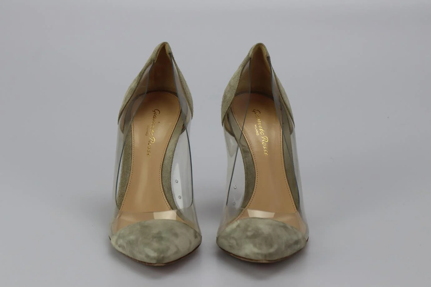 GIANVITO ROSSI PVC AND SUEDE PUMPS EU 38 UK 5 US 8 - Image 3