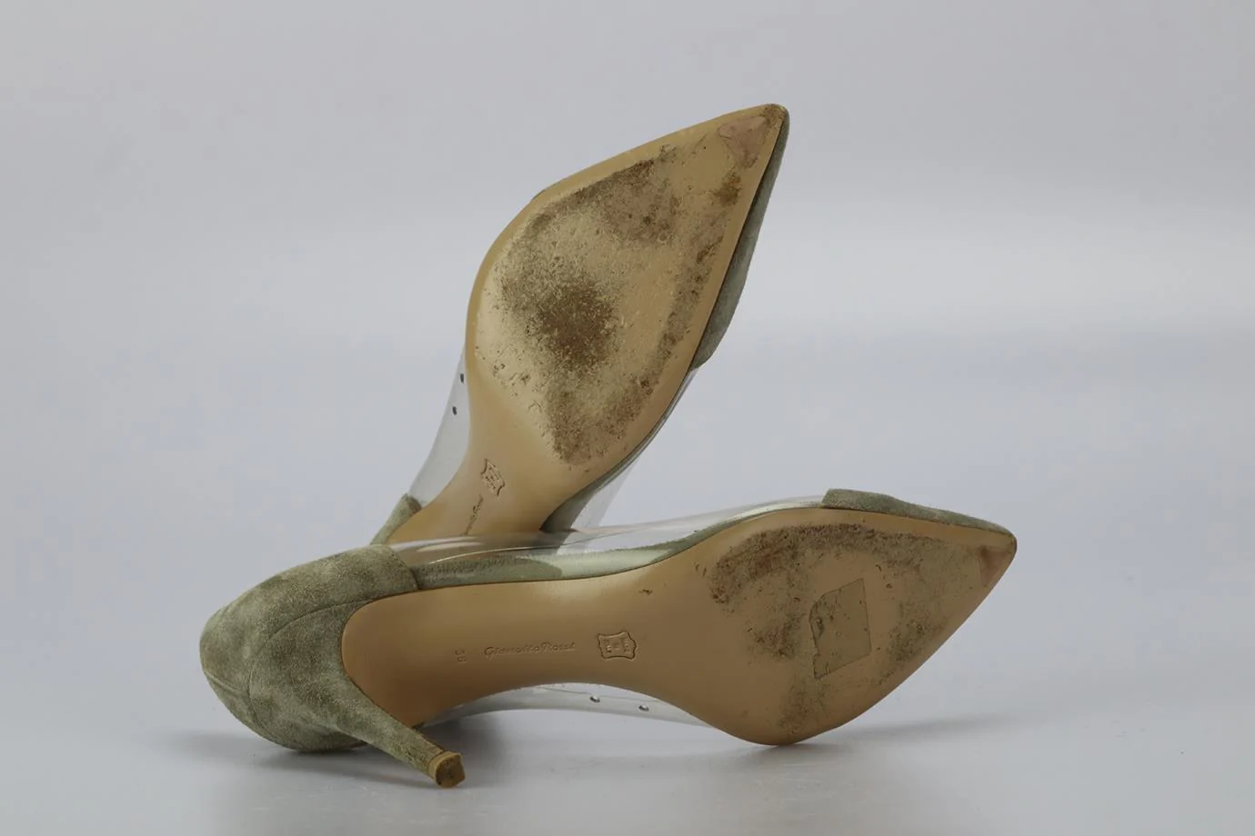 GIANVITO ROSSI PVC AND SUEDE PUMPS EU 38 UK 5 US 8 - Image 5