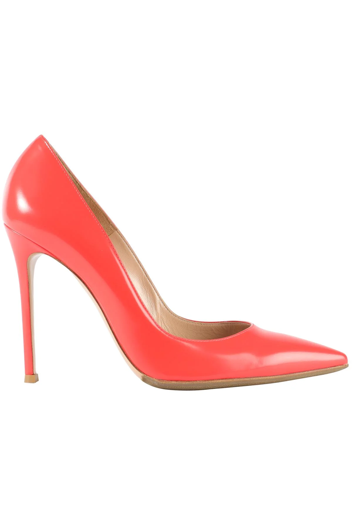 GIANVITO ROSSI RED LEATHER PUMPS EU 40, UK 7, US 10 - Image 7