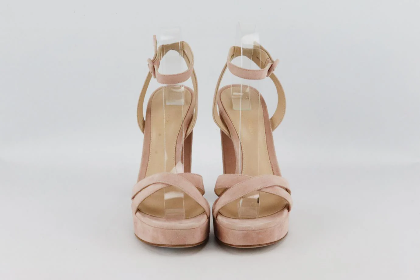 GIANVITO ROSSI SUEDE PLATFORM SANDALS EU 38 UK 5 US 8 - Image 3
