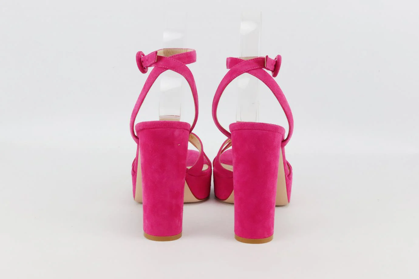 GIANVITO ROSSI SUEDE PLATFORM SANDALS EU 38 UK 5 US 8 - Image 4