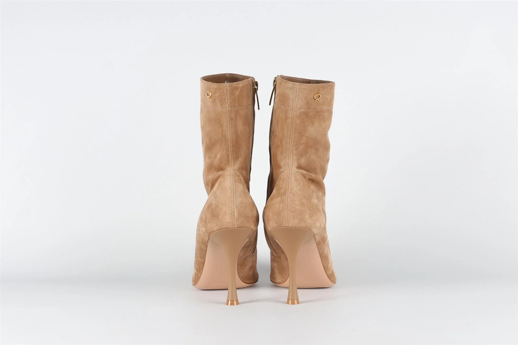 GIANVITO ROSSI TAN SUEDE ANKLE BOOTS EU 38 UK 5 US 8 - Image 5