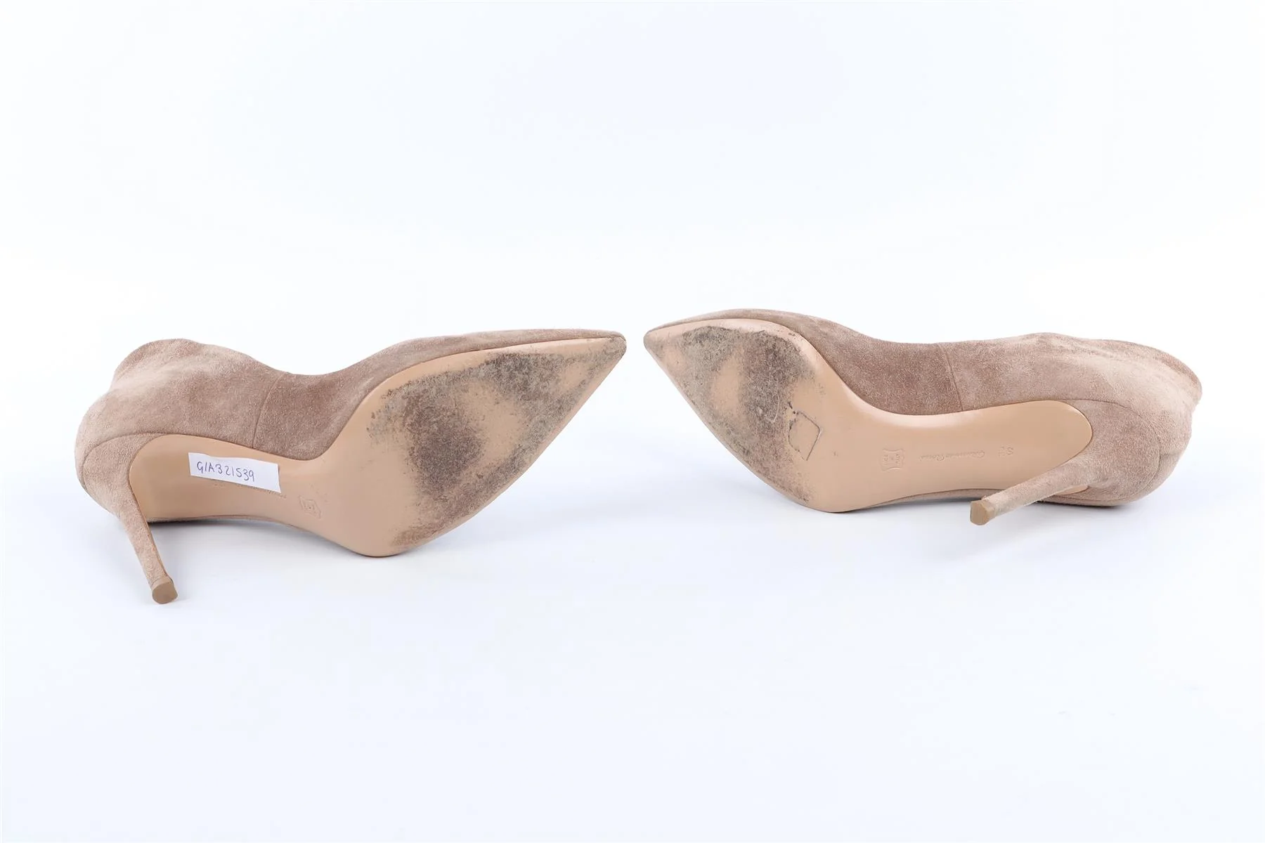 GIANVITO ROSSI TAN SUEDE PUMPS EU 38.5 UK 5.5 US 8.5 - Image 7
