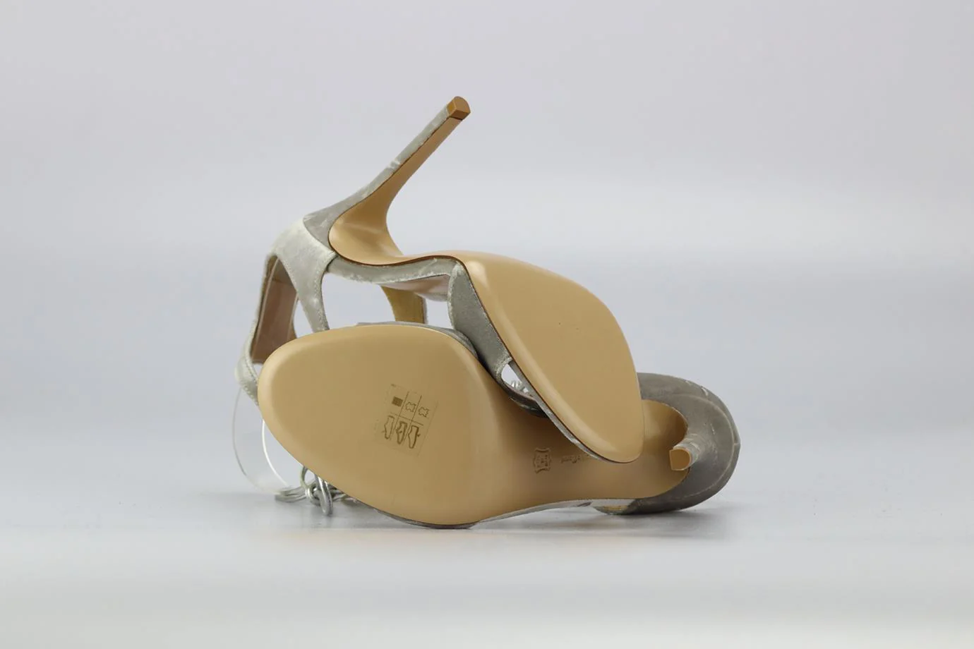 GIANVITO ROSSI TIE FRONT VELVET SANDALS EU 38 UK 5 US 8 - Image 5