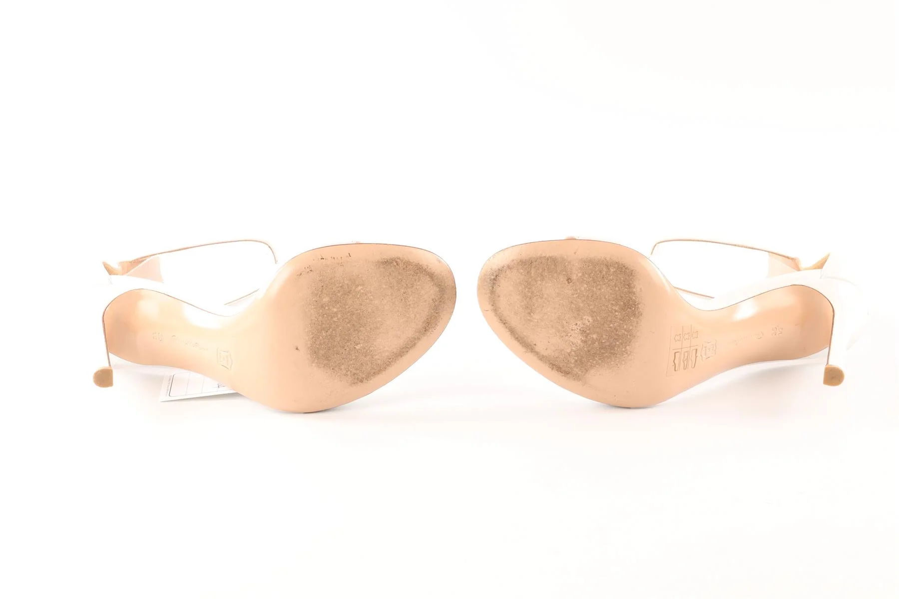 GIANVITO ROSSI WHITE LEATHER SANDALS EU 35.5 UK 2.5 US 5.5 - Image 5