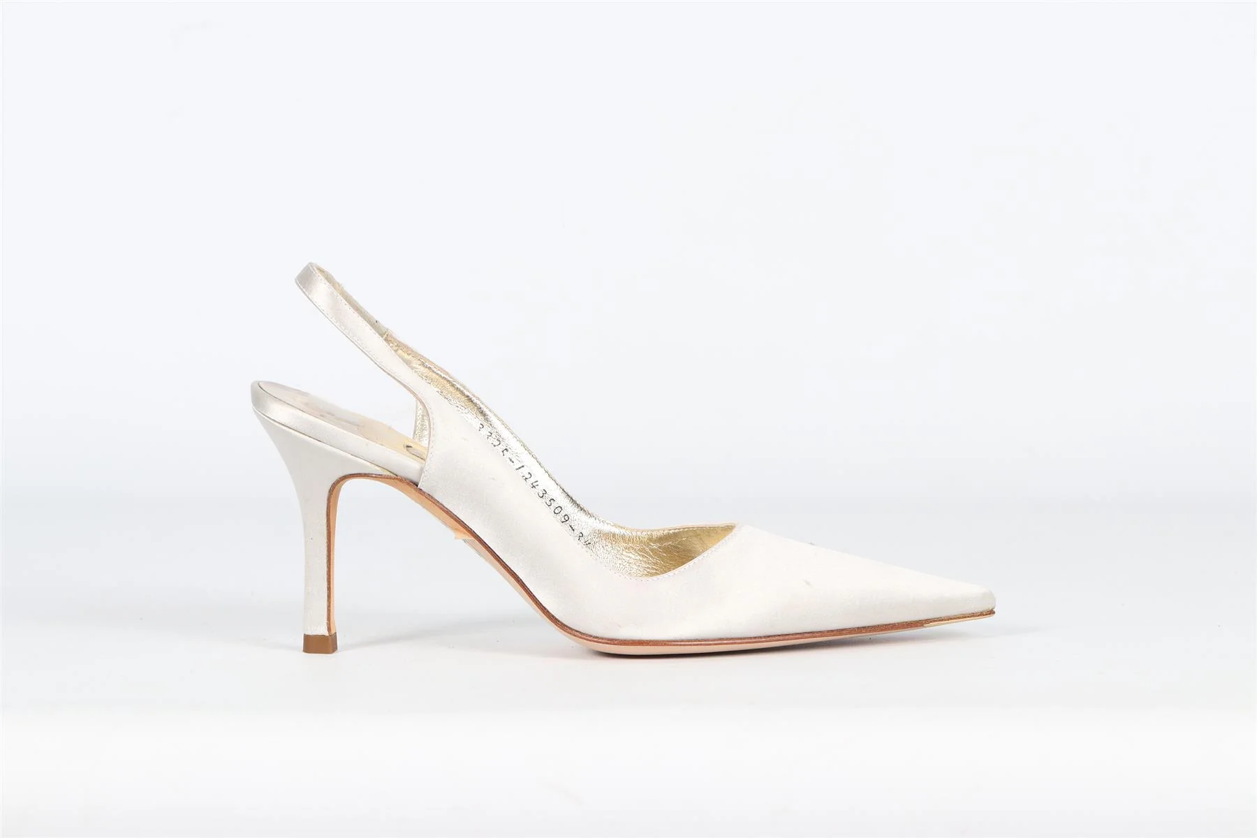 GINA SATIN SLINGBACK PUMPS EU 36.5 UK 3.5 US 6.5 - Image 2