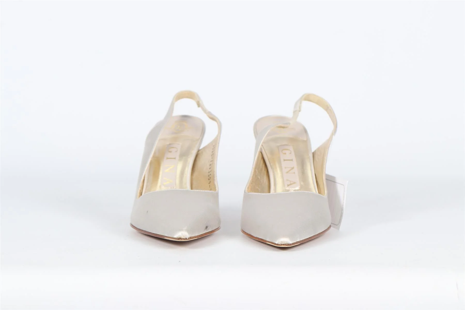 GINA SATIN SLINGBACK PUMPS EU 36.5 UK 3.5 US 6.5 - Image 3