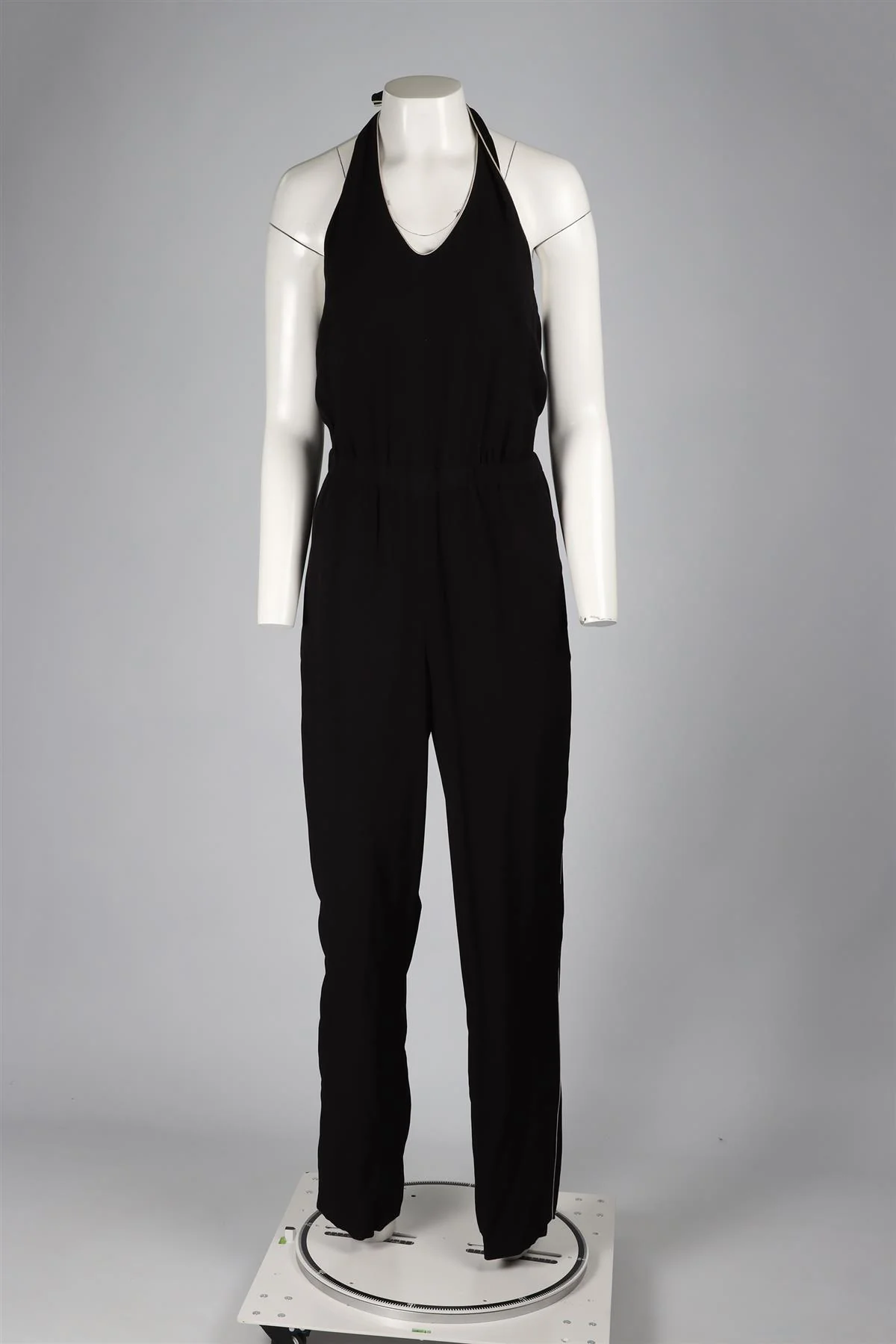 GIORGIO ARMANI BLACK CREPE JUMPSUIT IT 42 UK 10 - Image 2