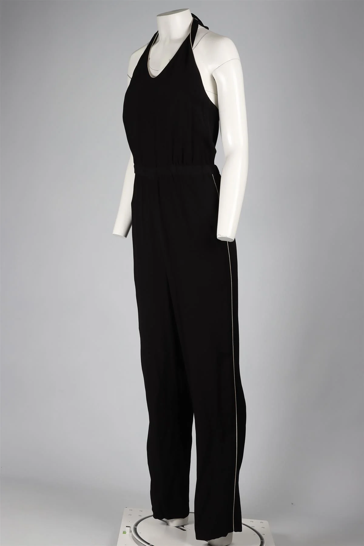 GIORGIO ARMANI BLACK CREPE JUMPSUIT IT 42 UK 10 - Image 3