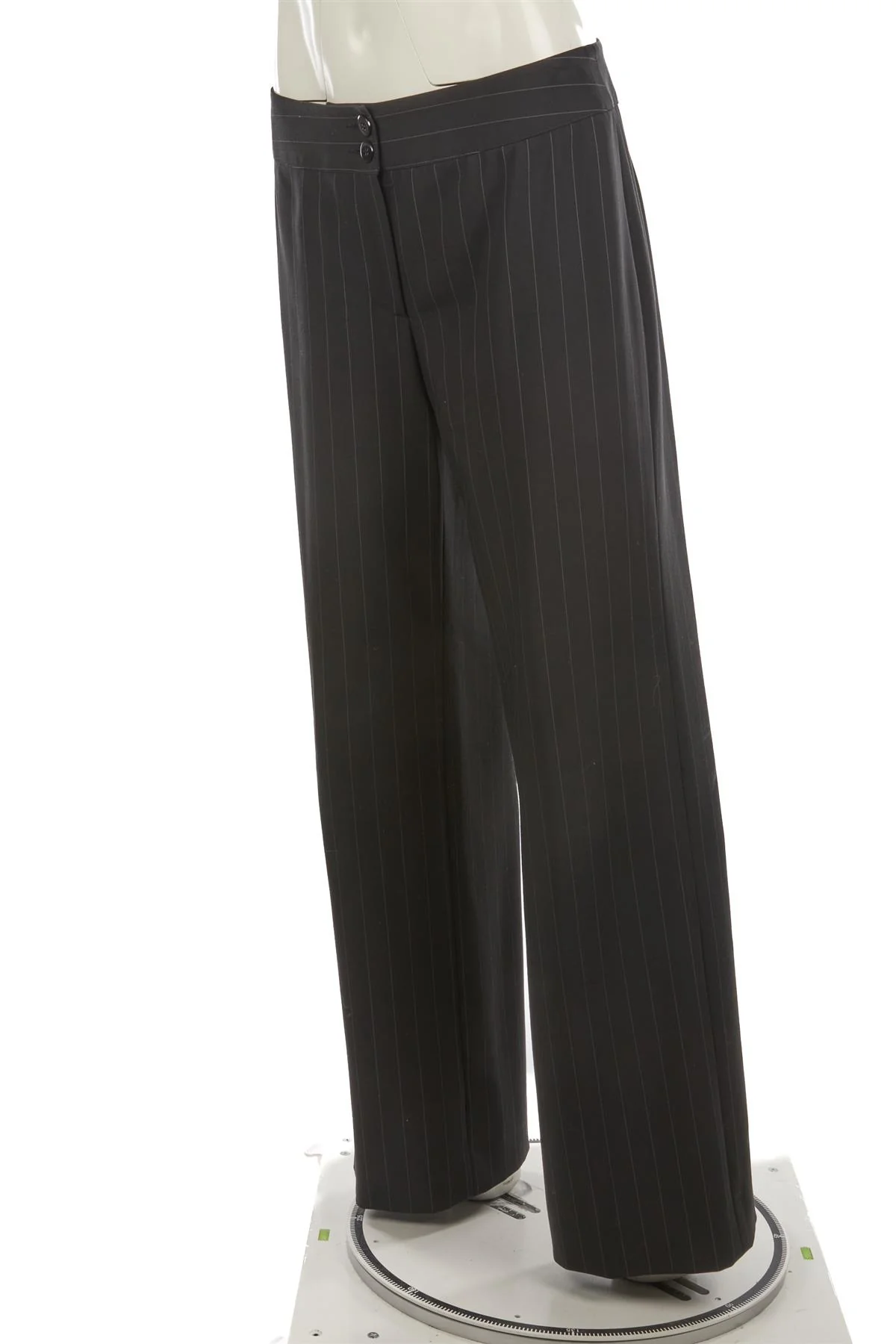 GIORGIO ARMANI BLACK VINTAGE WOOL PANT SUIT UK 8 - Image 6