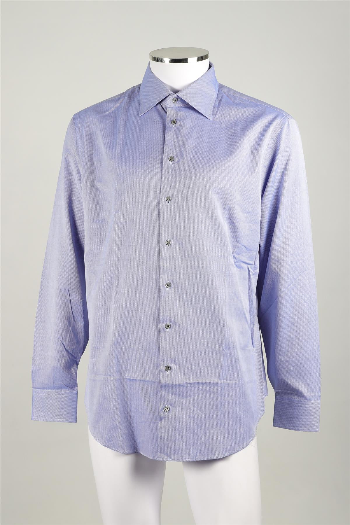 GIORGIO ARMANI BLUE MEN'S COTTON SHIRT UK/US COLLAR 16 UK/US CHEST 40 - Image 2