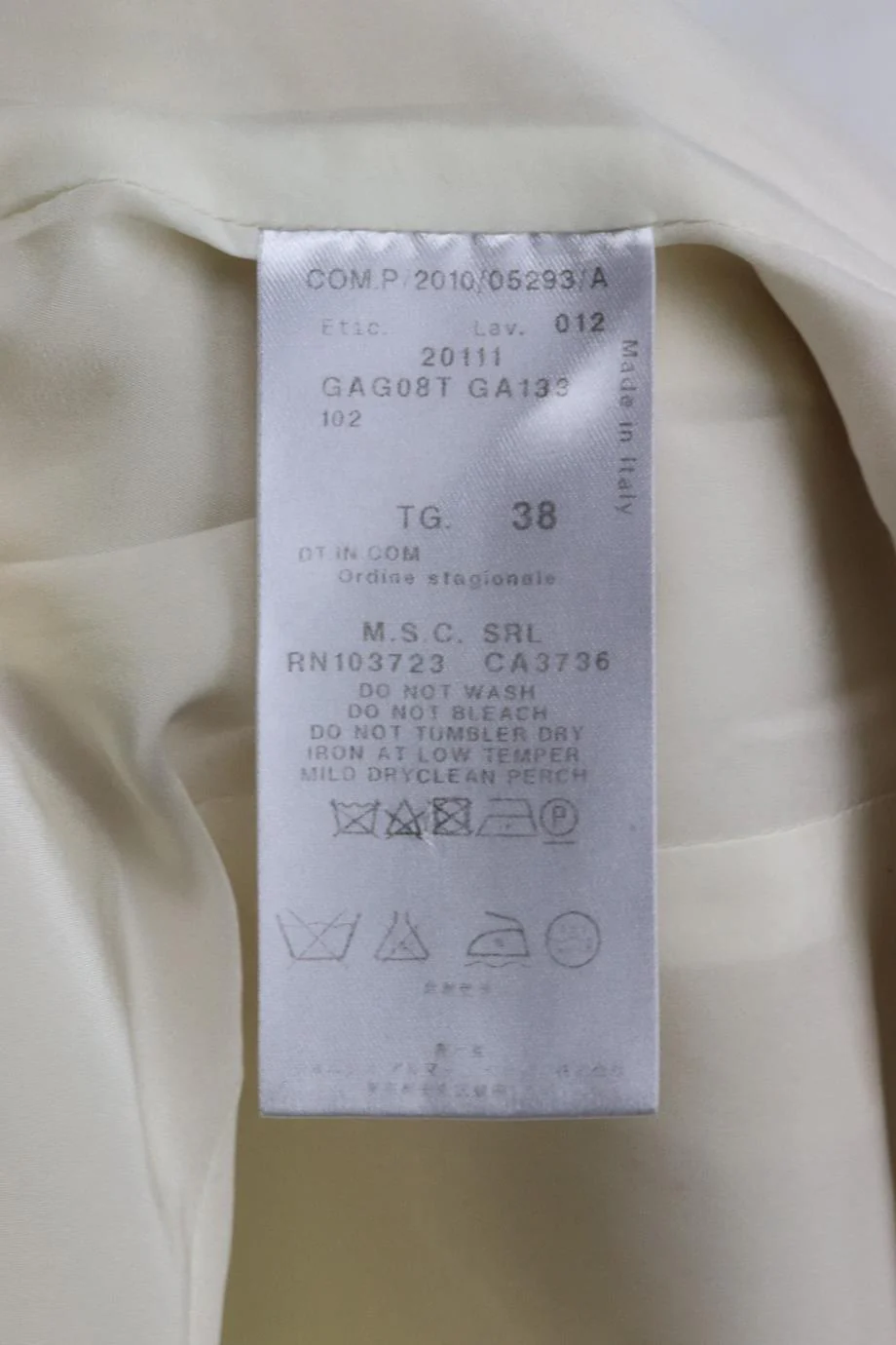 GIORGIO ARMANI CASHMERE BLEND BLAZER IT 38 UK 6 - Image 6