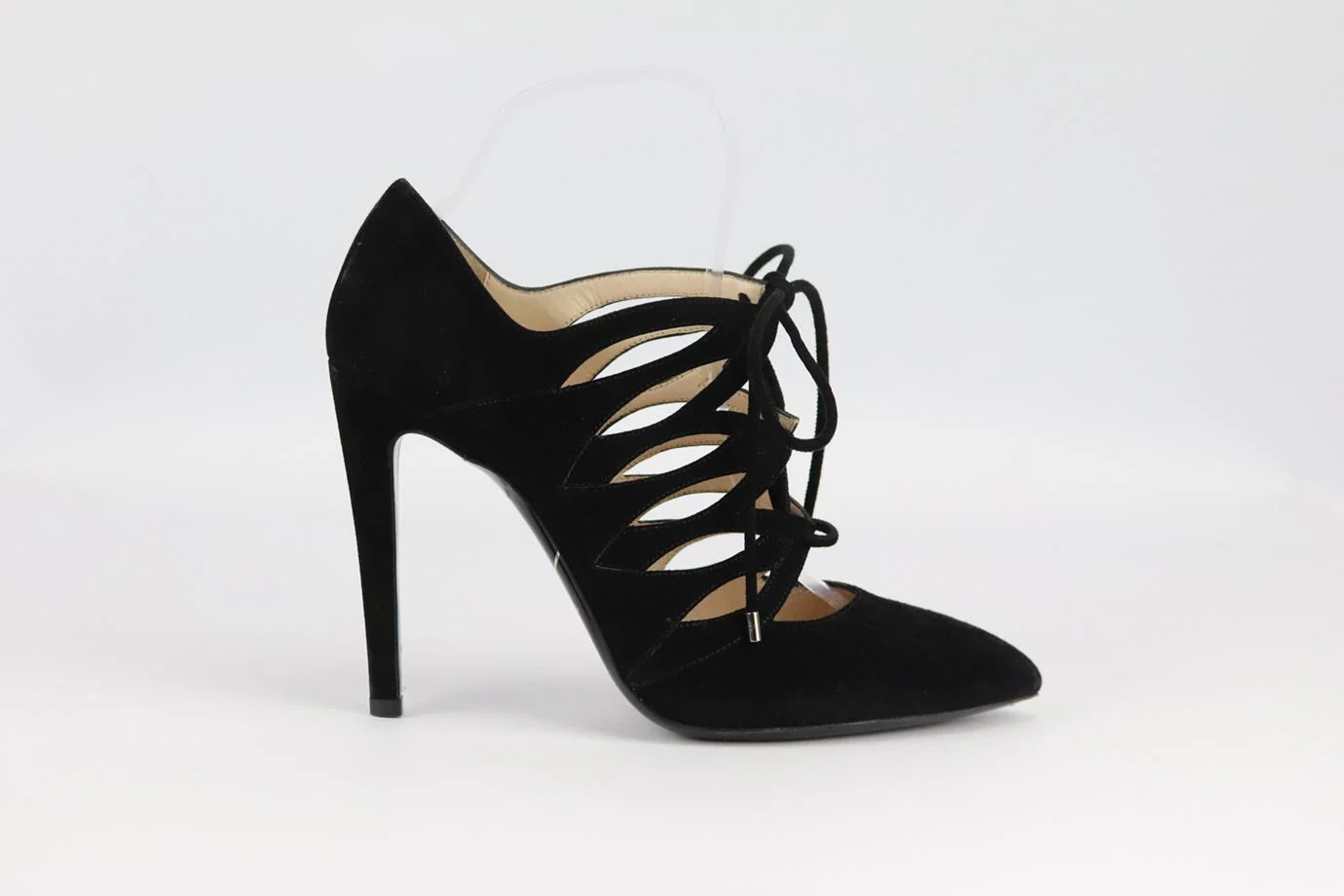 GIORGIO ARMANI CUTOUT SUEDE PUMPS EU 38.5 UK 5.5 US 8.5 - Image 2