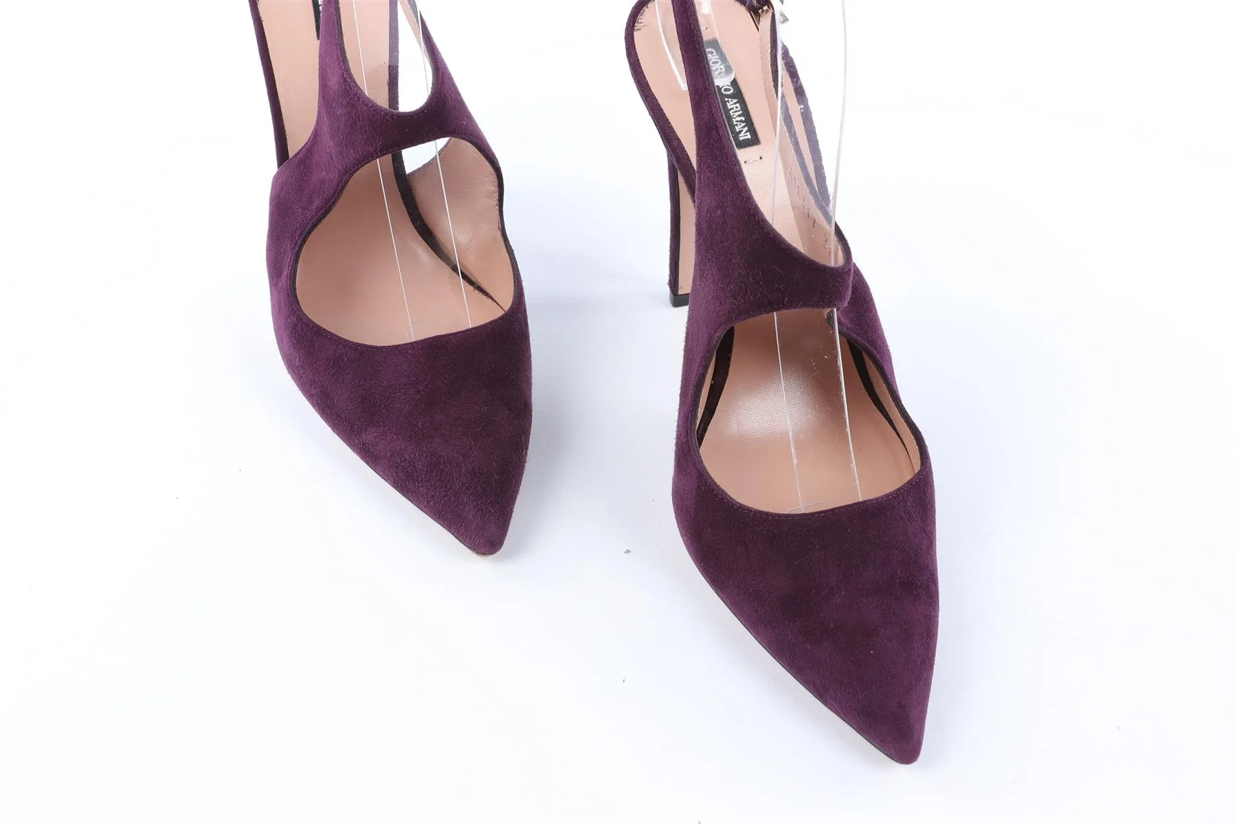 GIORGIO ARMANI PURPLE SUEDE PUMPS EU 38 UK 5 US 8 - Image 5