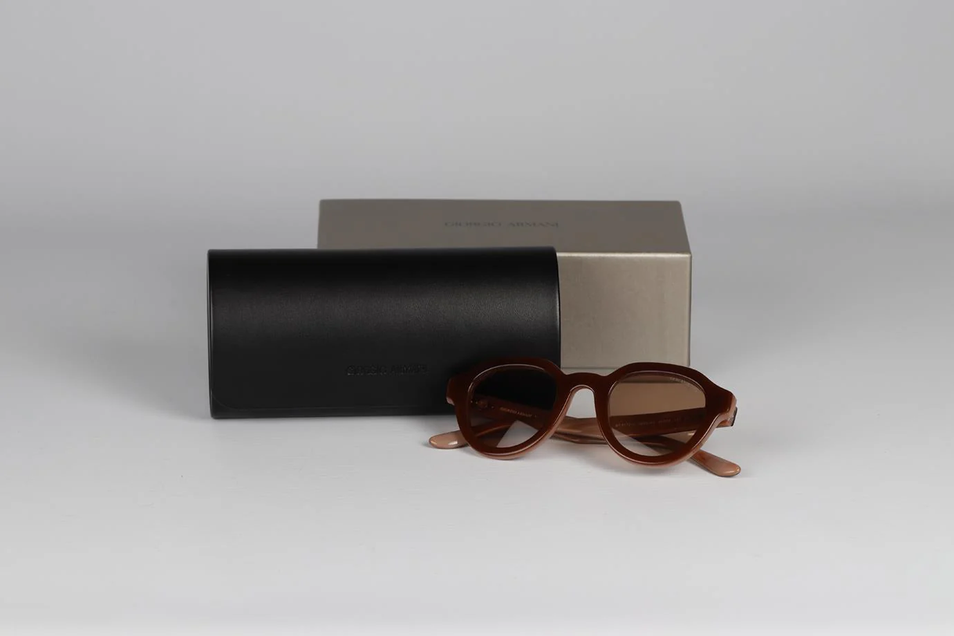 GIORGIO ARMANI ROUND FRAME ACETATE SUNGLASSES - Image 10