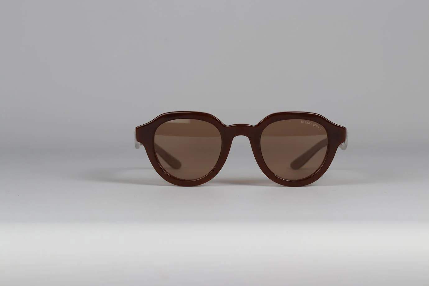GIORGIO ARMANI ROUND FRAME ACETATE SUNGLASSES - Image 3