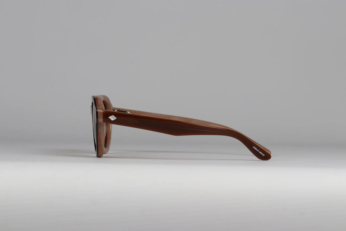 GIORGIO ARMANI ROUND FRAME ACETATE SUNGLASSES - Image 4
