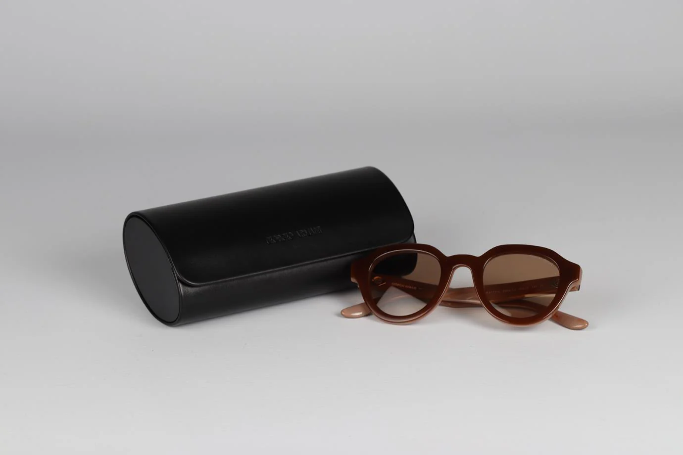 GIORGIO ARMANI ROUND FRAME ACETATE SUNGLASSES - Image 9