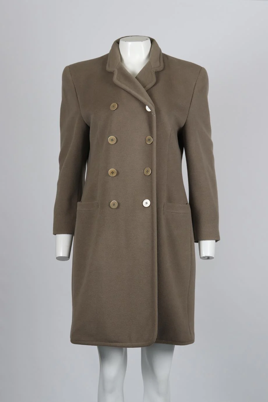 GIORGIO ARMANI VINTAGE WOOL AND CASHMERE BLEND COAT IT 46 UK XL - Image 2