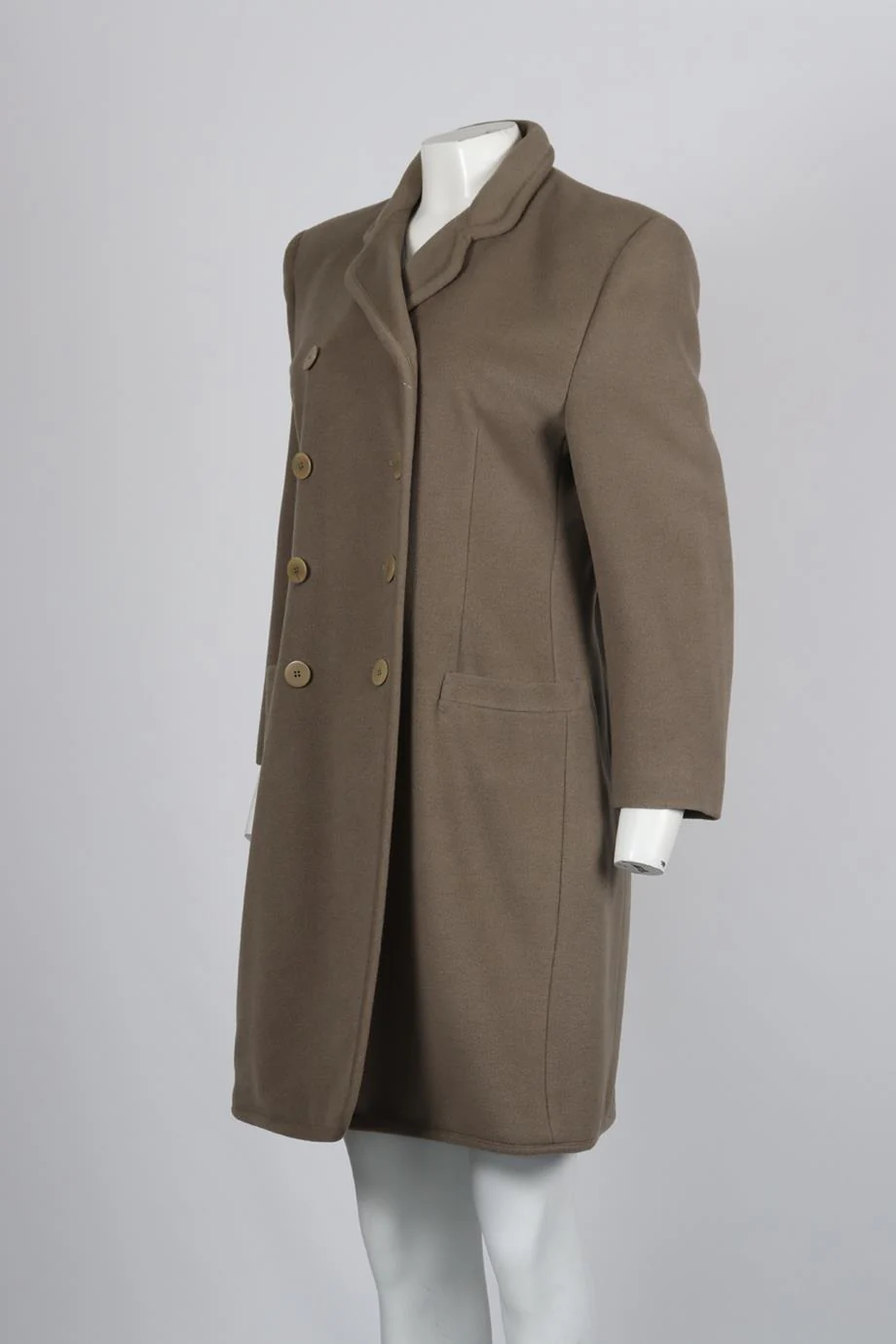 GIORGIO ARMANI VINTAGE WOOL AND CASHMERE BLEND COAT IT 46 UK XL - Image 3