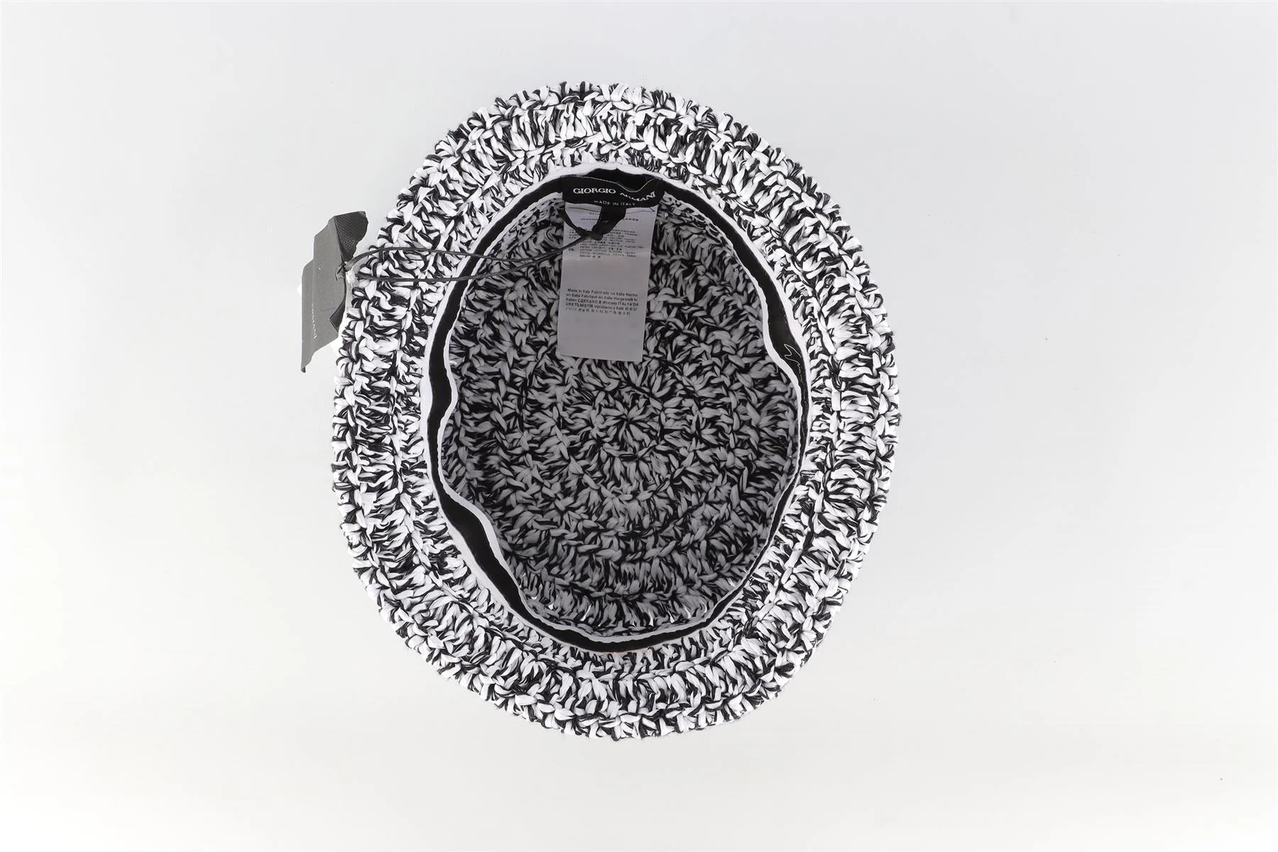 GIORGIO ARMARNI WHITE RAFFIA HAT MEDIUM - Image 6
