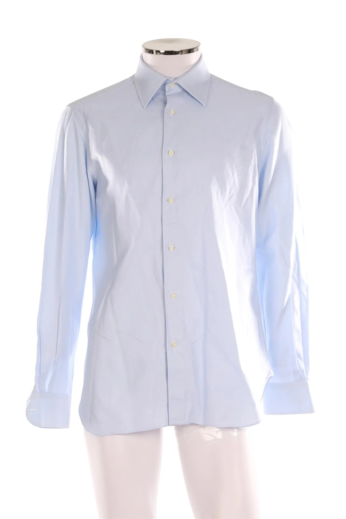 GIULIVA BLUE MEN'S COTTON SHIRT IT 48 UK/US 32 - Image 2
