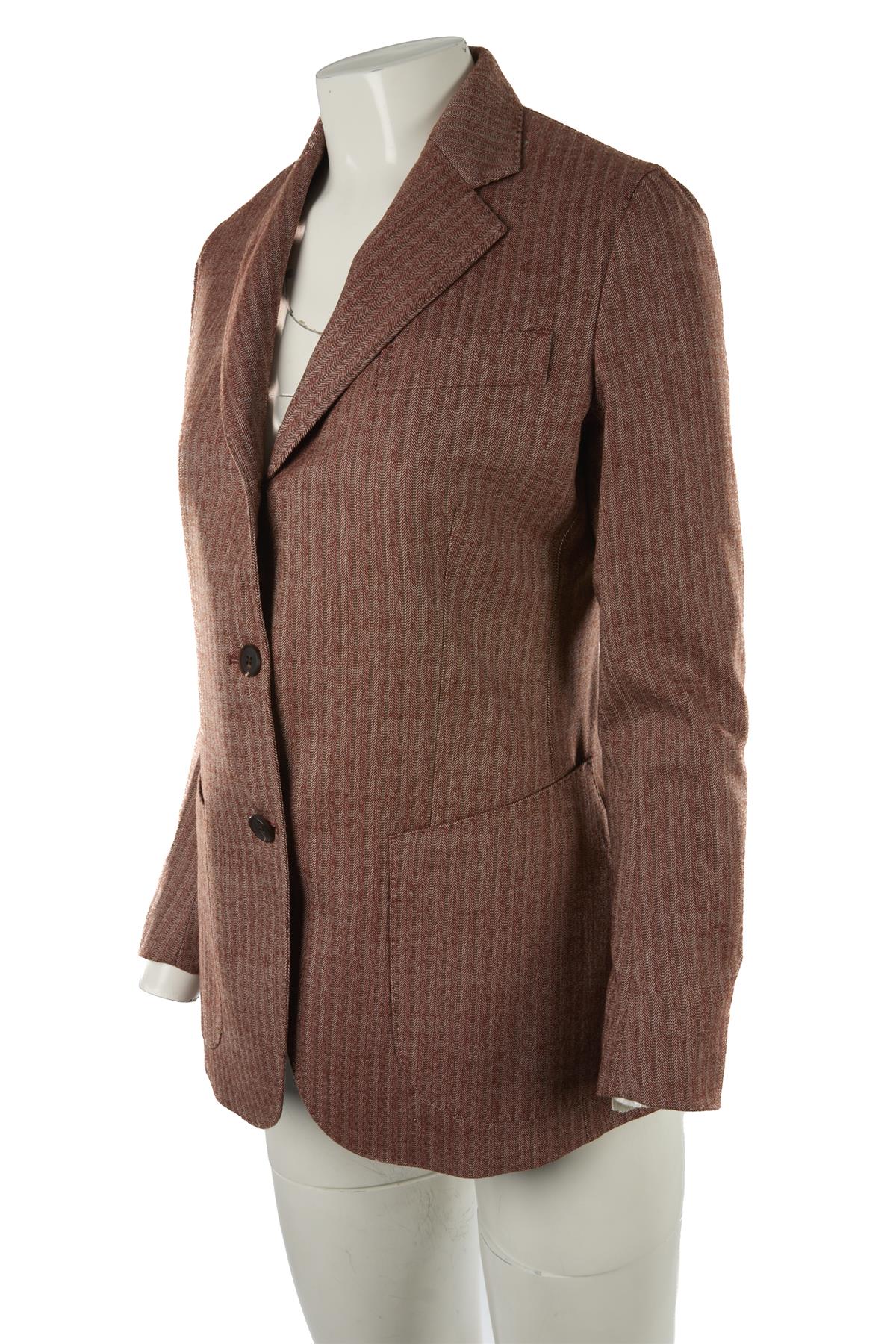 GIULIVA HERITAGE BROWN WOOL BLAZER IT 38 UK 6 - Image 3