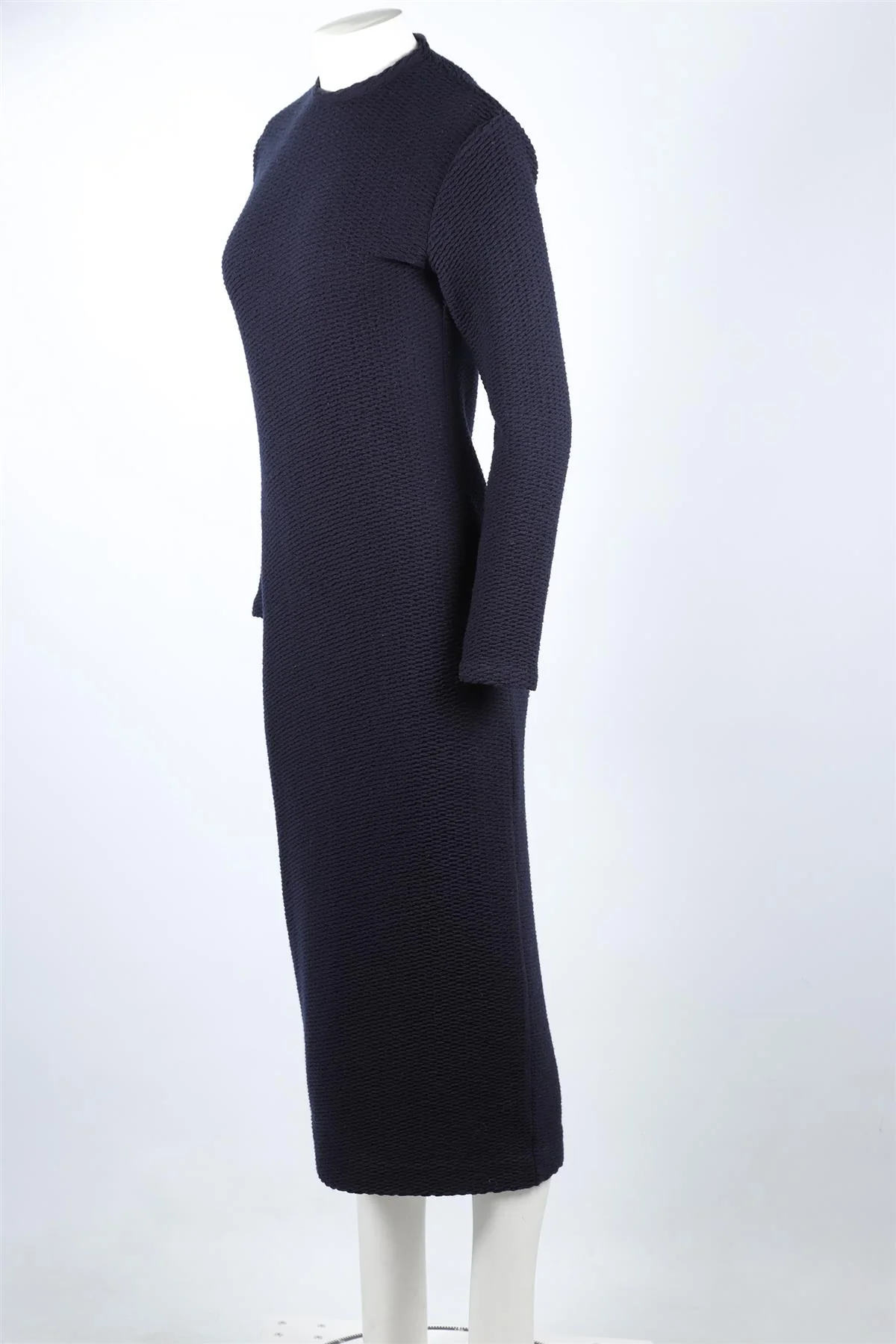 GIULIVA HERITAGE NAVY WOOL MAXI DRESS IT 38 UK 6 - Image 3