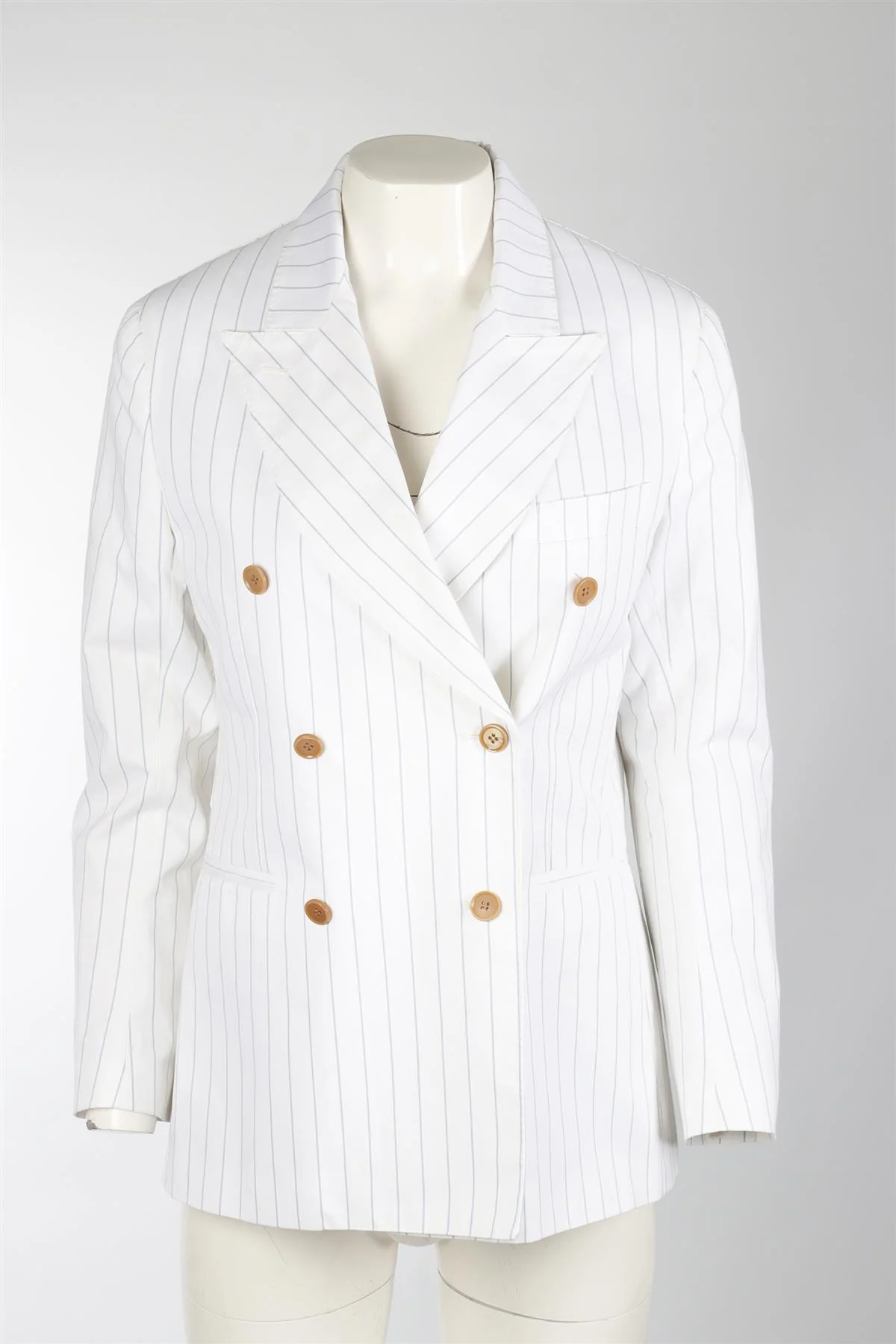 GIULIVA HERITAGE WHITE COTTON BLAZER IT 38 UK 6 - Image 2