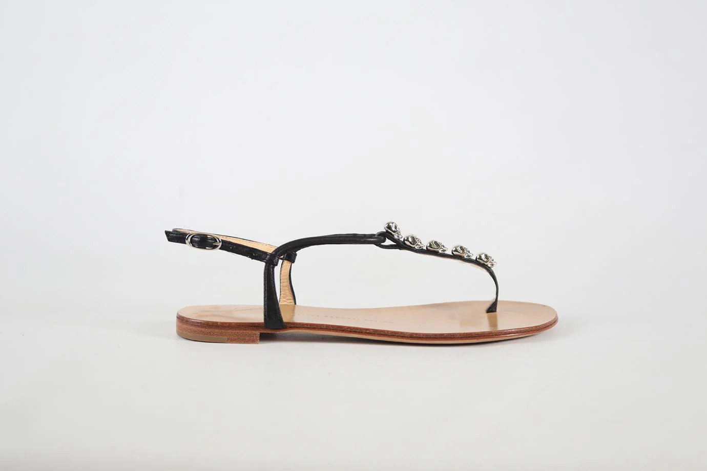 GIUSEPPE ZANOTTI LEATHER SANDALS EU 37.5 UK 4.5 US 7.5 - Image 2
