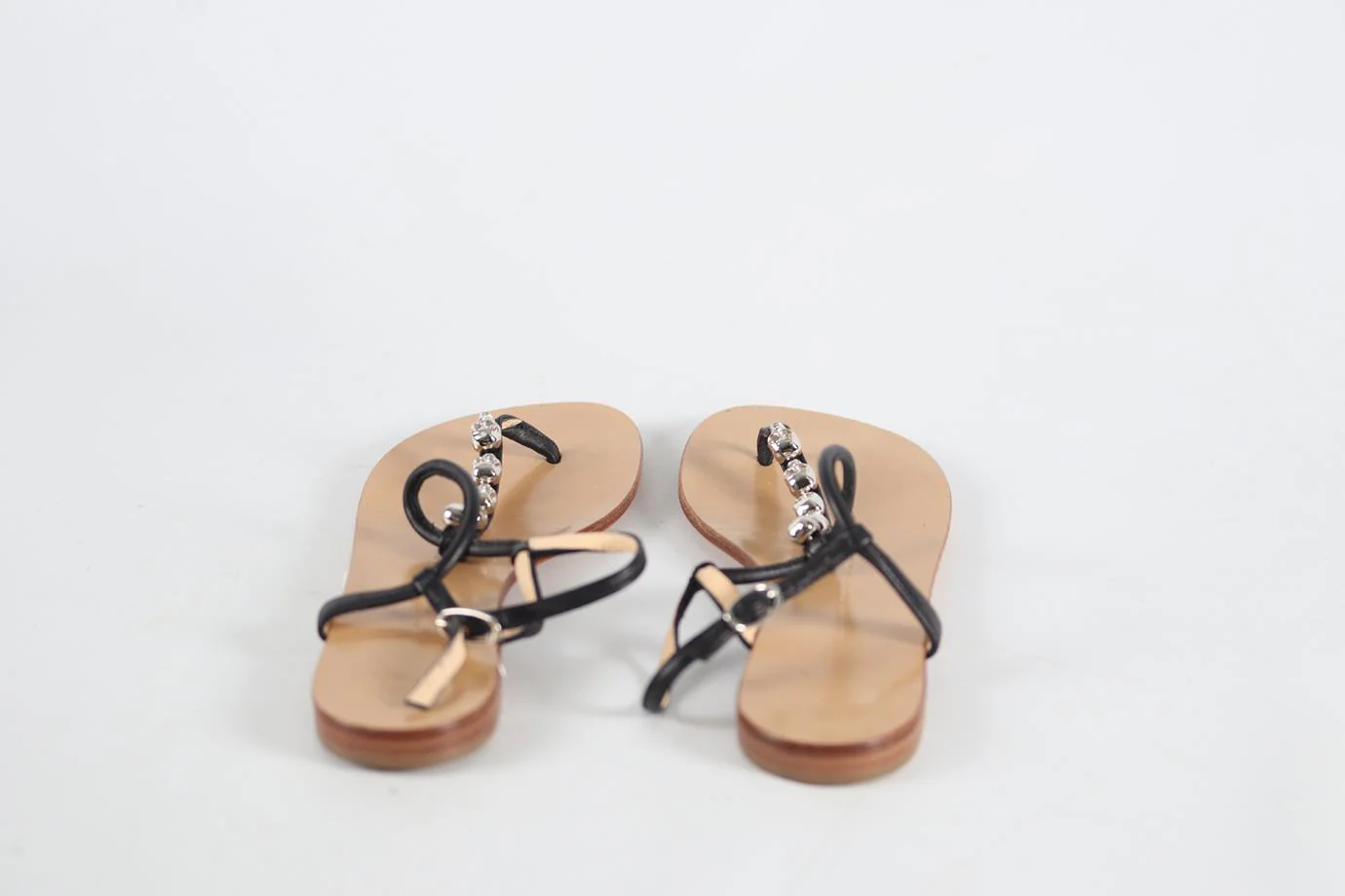 GIUSEPPE ZANOTTI LEATHER SANDALS EU 37.5 UK 4.5 US 7.5 - Image 4