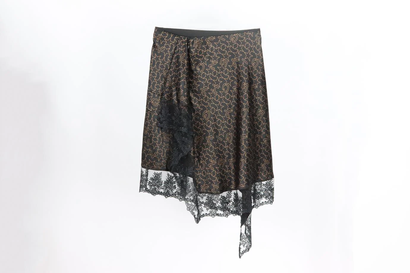 GIVENCHY ASYMMETRIC PRINTED SILK MINI SKIRT FR 34 UK 6 - Image 3