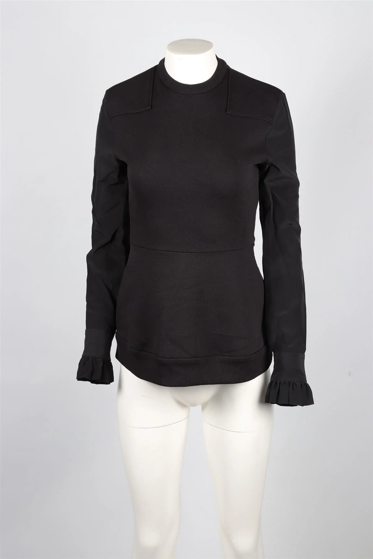 GIVENCHY BLACK COTTON SWEATSHIRT FR 36 UK 8 - Image 2