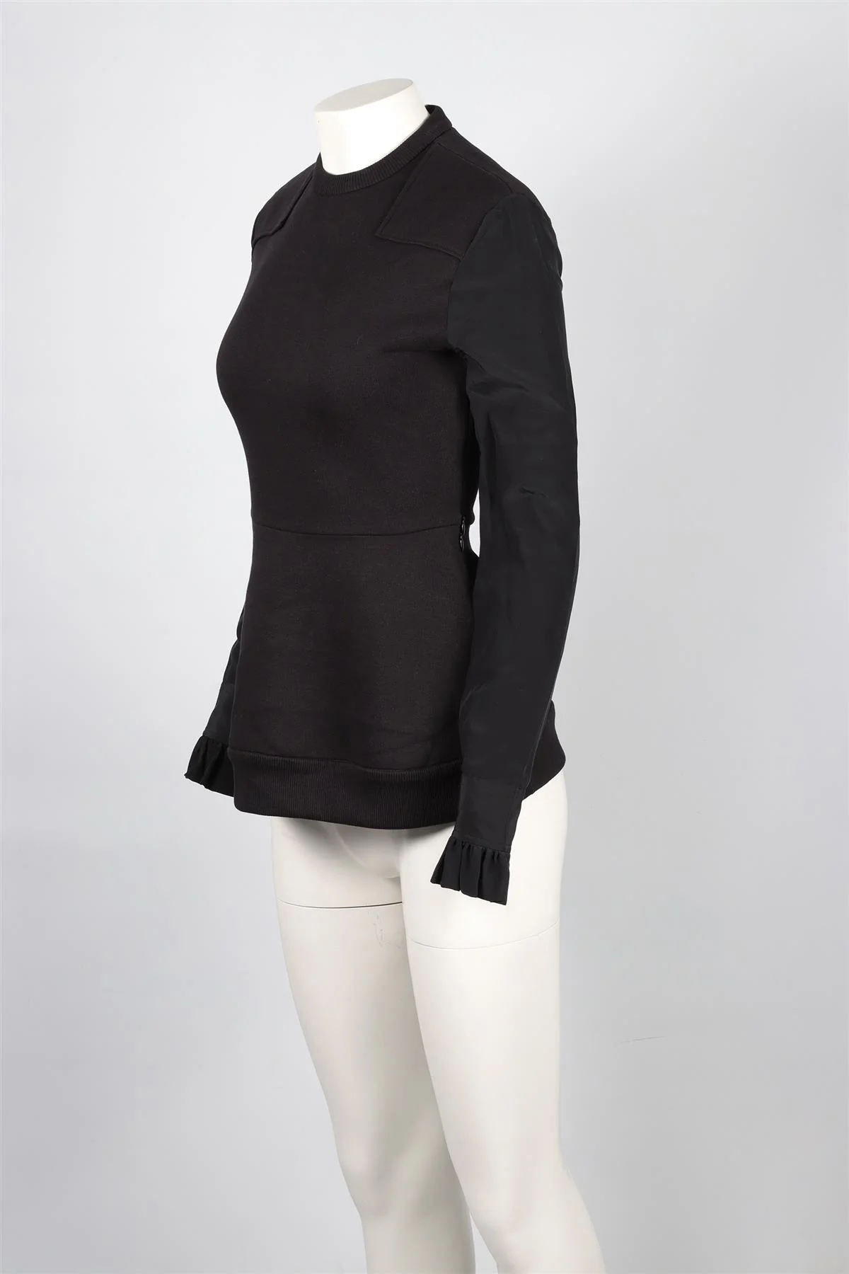 GIVENCHY BLACK COTTON SWEATSHIRT FR 36 UK 8 - Image 3