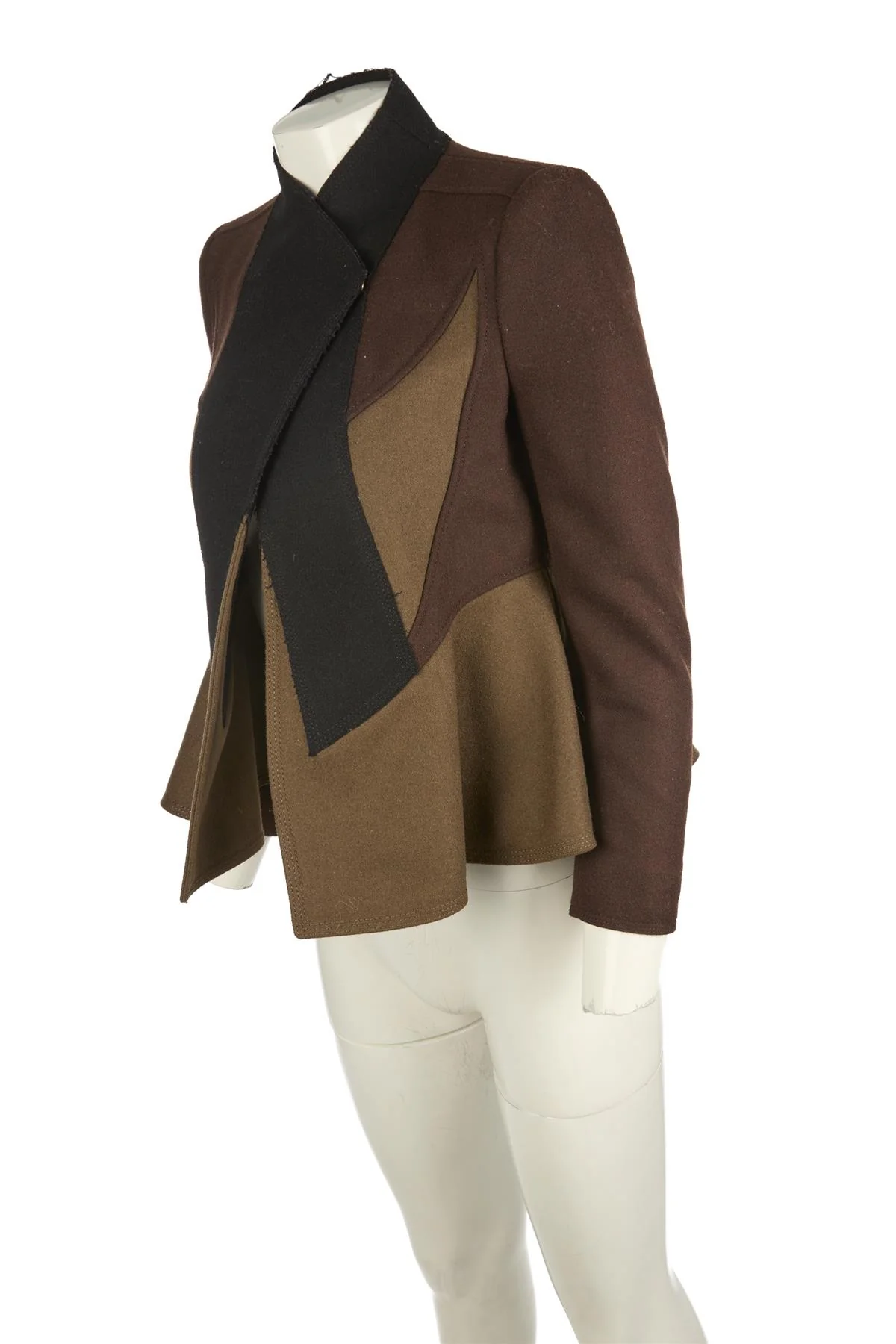 GIVENCHY BROWN 2011 WOOL JACKET FR 36 UK 8 - Image 3